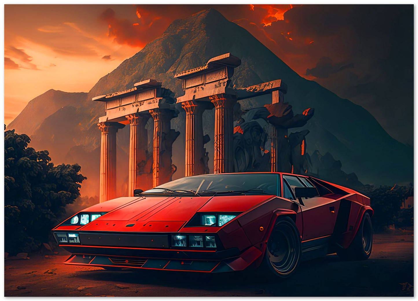 Ferrari Diablo Sunset 4 - @LightCreative