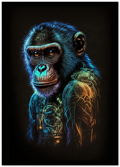 Monkey Cyber digital art - @WpapArtist