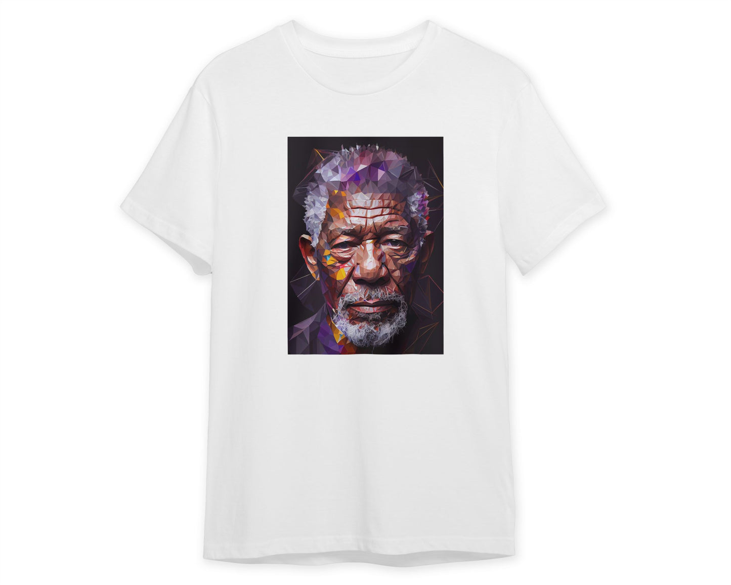 Morgan Freeman Pop Art Low Poly - @WpapArtist