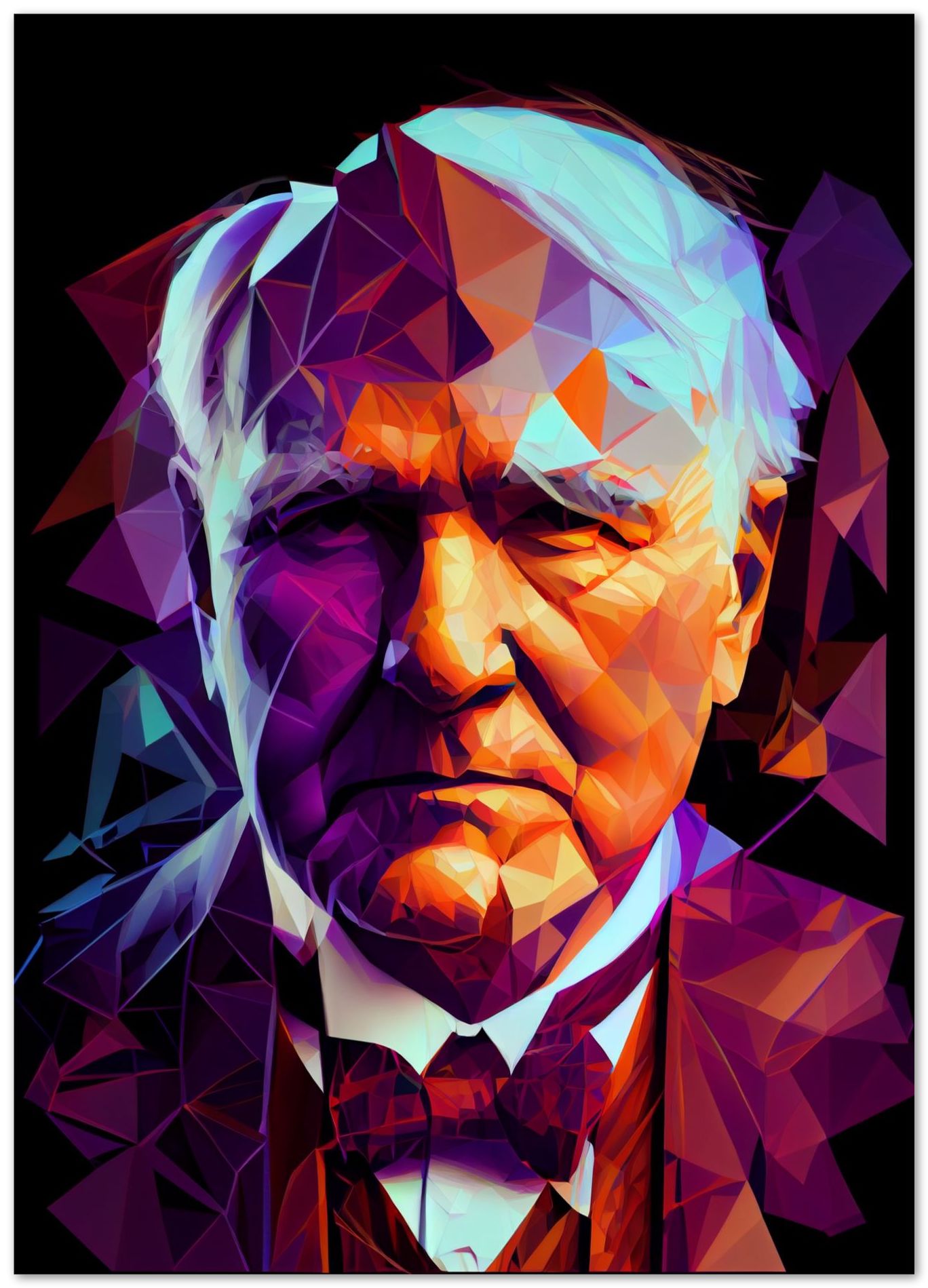 Thomas Edison Low Poly - @WpapArtist