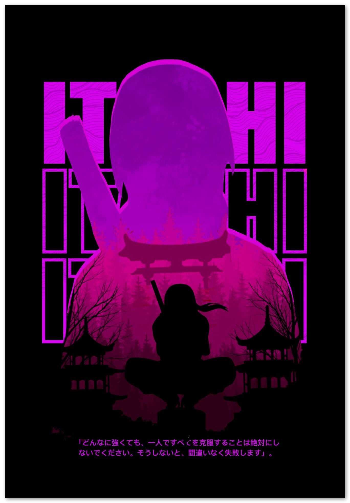 Itachi flat negative space - @WoWLovers