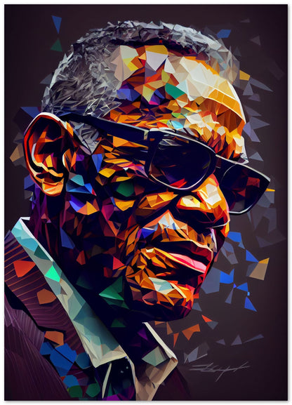 Ray Charles Low Poly - @WpapArtist