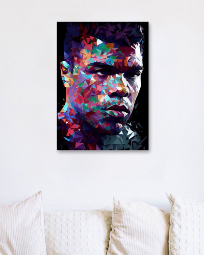 Muhammad Ali Low Poly - @WpapArtist