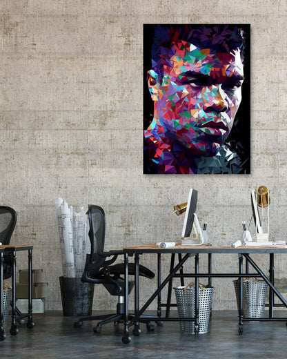 Muhammad Ali Low Poly - @WpapArtist