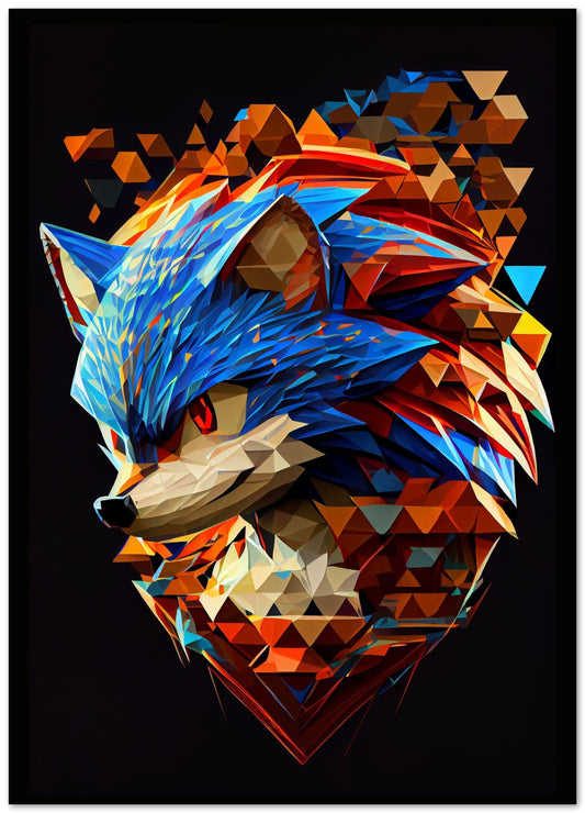 Sonic Low Poly - @WpapArtist