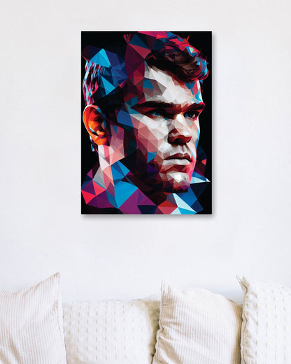 Magnus Carlsen Low Poly - @WpapArtist