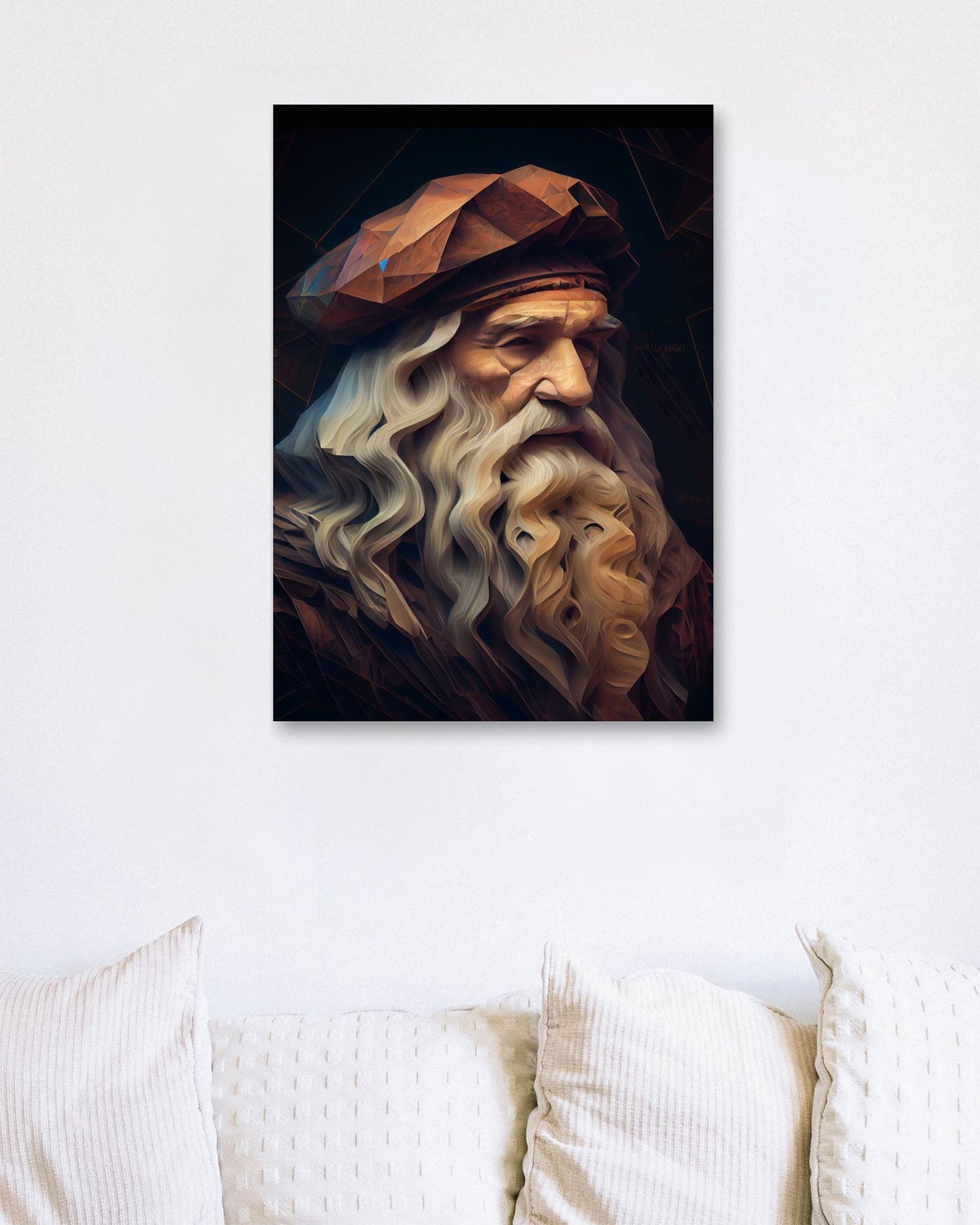 Leonardo Da Vinci Low Poly - @WpapArtist