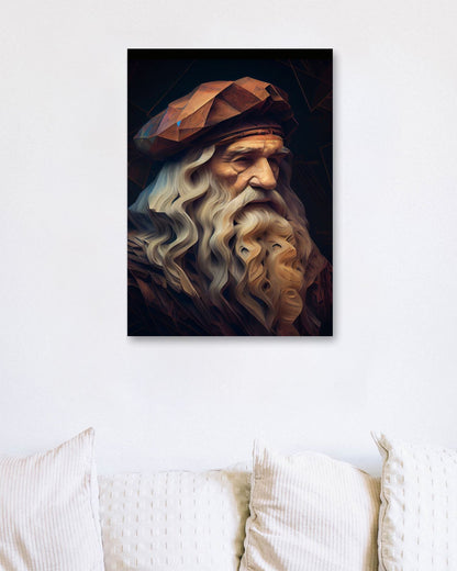 Leonardo Da Vinci Low Poly - @WpapArtist