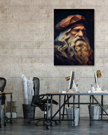 Leonardo Da Vinci Low Poly - @WpapArtist