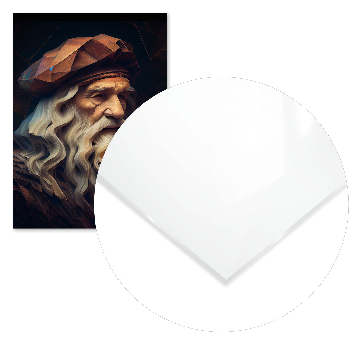 Leonardo Da Vinci Low Poly - @WpapArtist