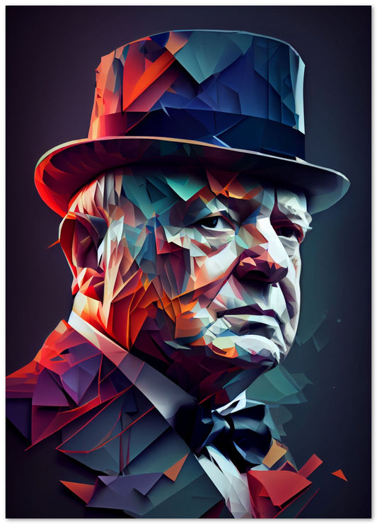Winston Churchill Low Poly - @WpapArtist
