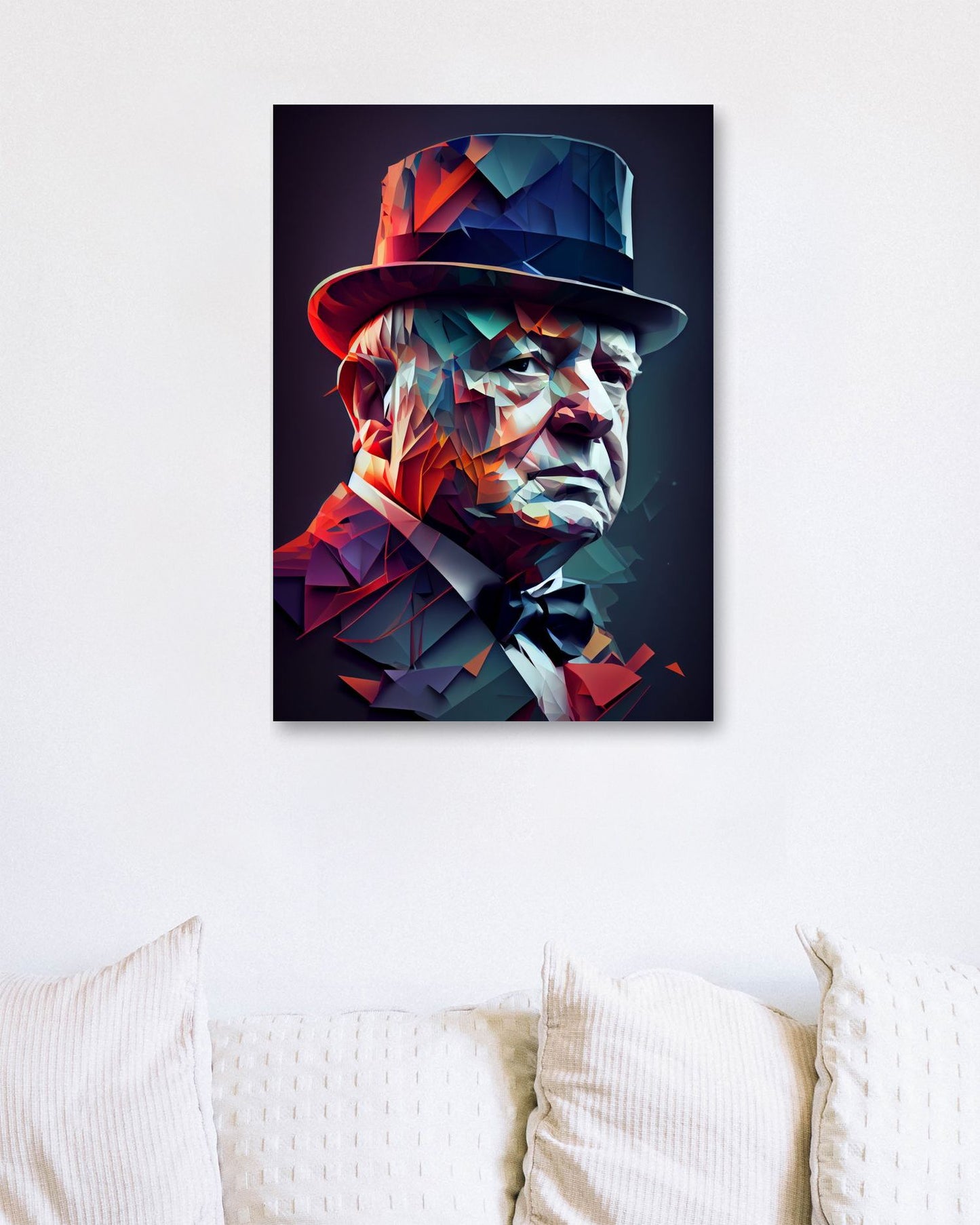 Winston Churchill Low Poly - @WpapArtist