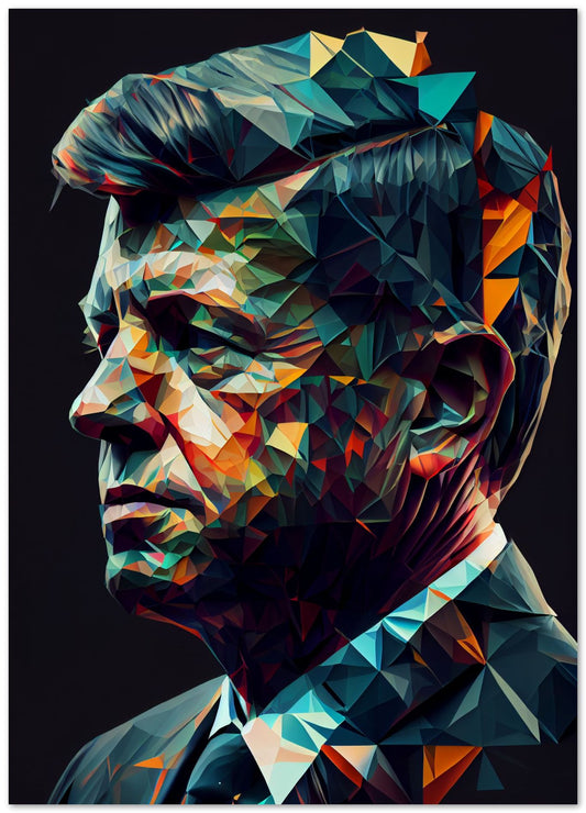 John F. Kennedy Low Poly - @WpapArtist