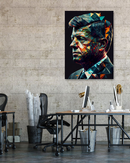 John F. Kennedy Low Poly - @WpapArtist