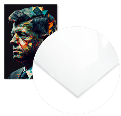 John F. Kennedy Low Poly - @WpapArtist