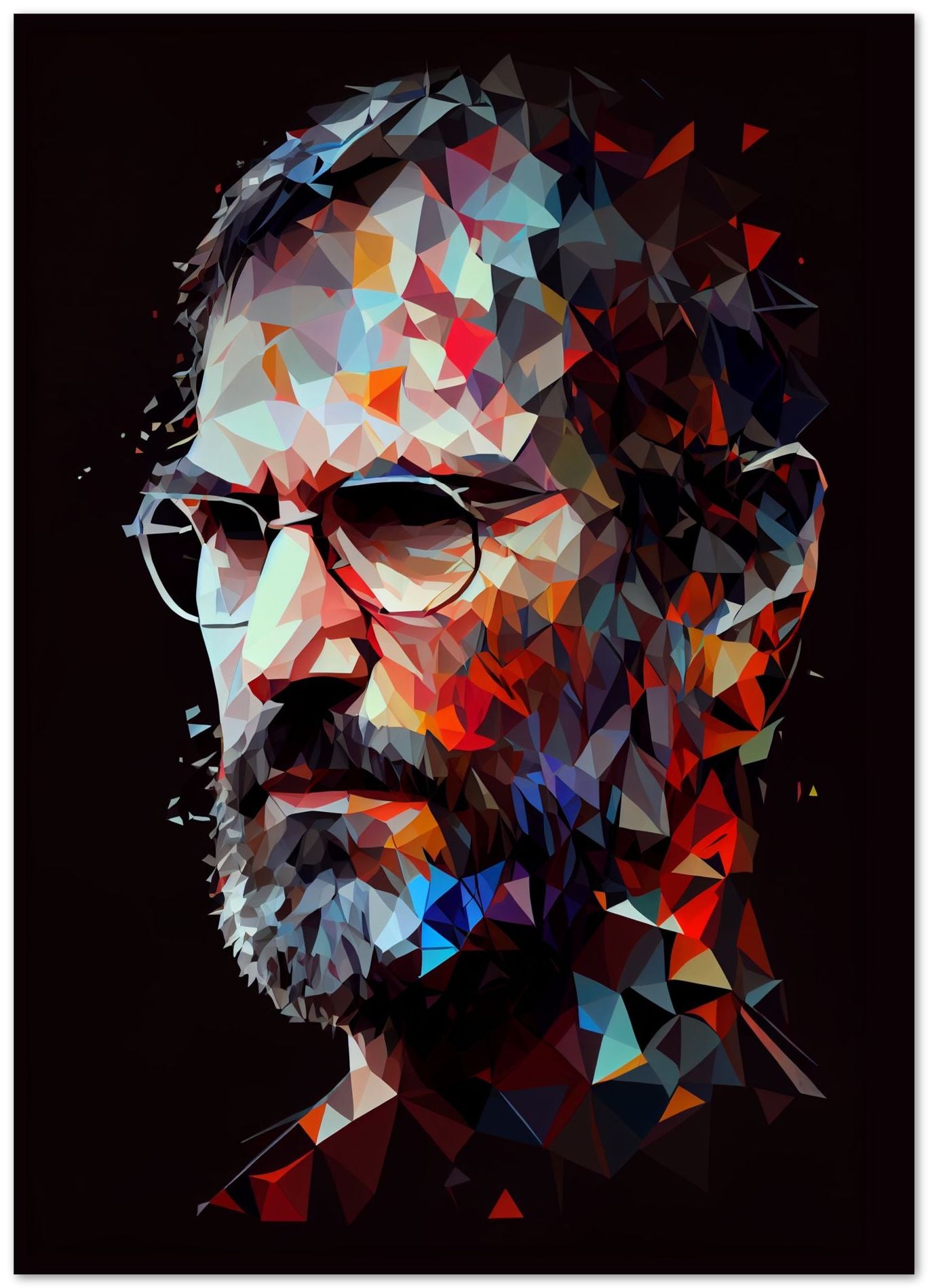 Steve Jobs Low Poly Pop Art - @WpapArtist