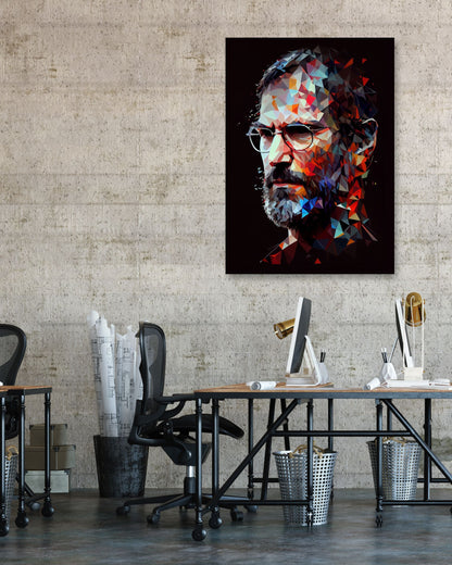 Steve Jobs Low Poly Pop Art - @WpapArtist
