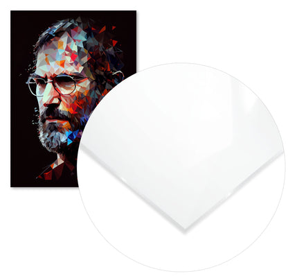 Steve Jobs Low Poly Pop Art - @WpapArtist