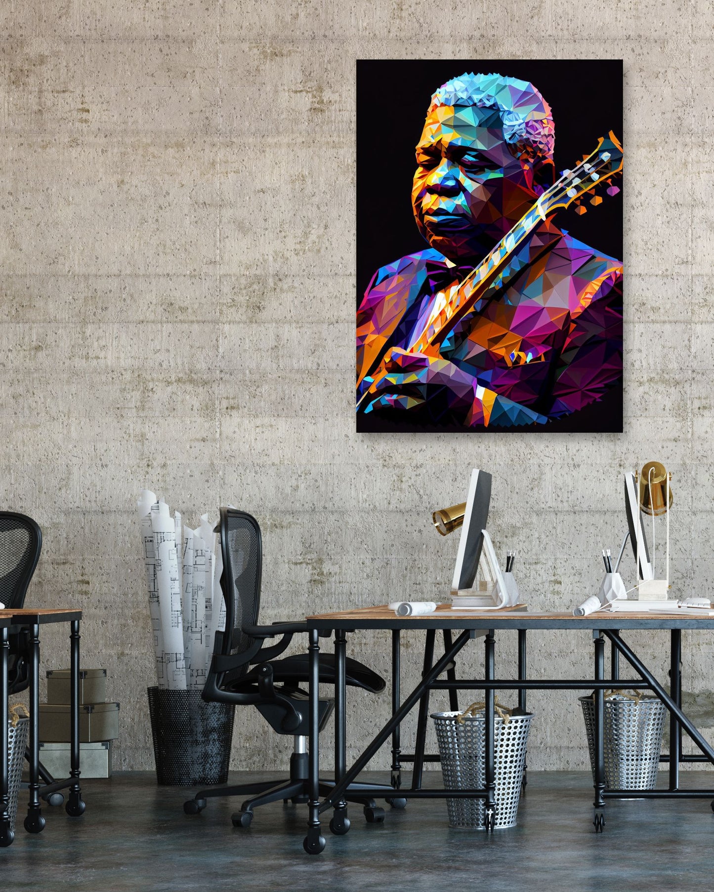 B.B King Pop Art - @WpapArtist