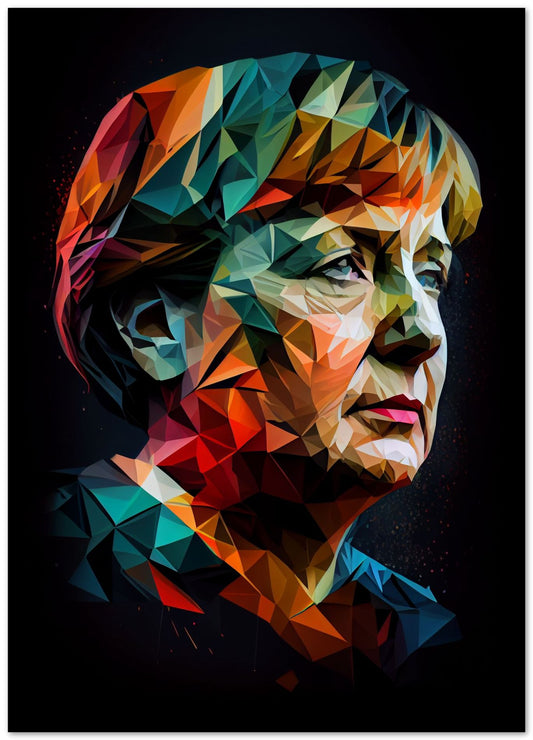 Angela Merkel Low Poly - @WpapArtist