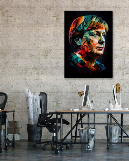 Angela Merkel Low Poly - @WpapArtist