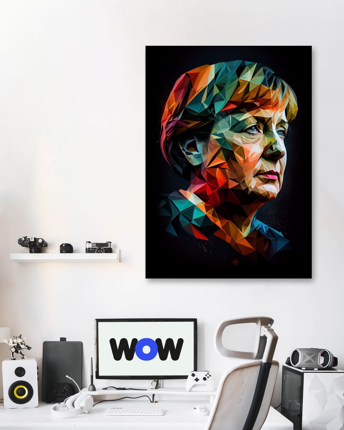 Angela Merkel Low Poly - @WpapArtist