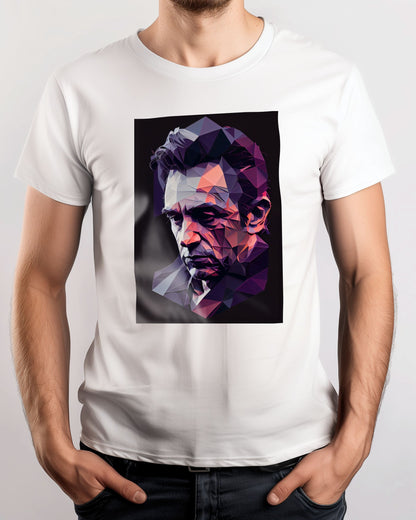 Johnny Cash Pop Art Low Poly - @WpapArtist