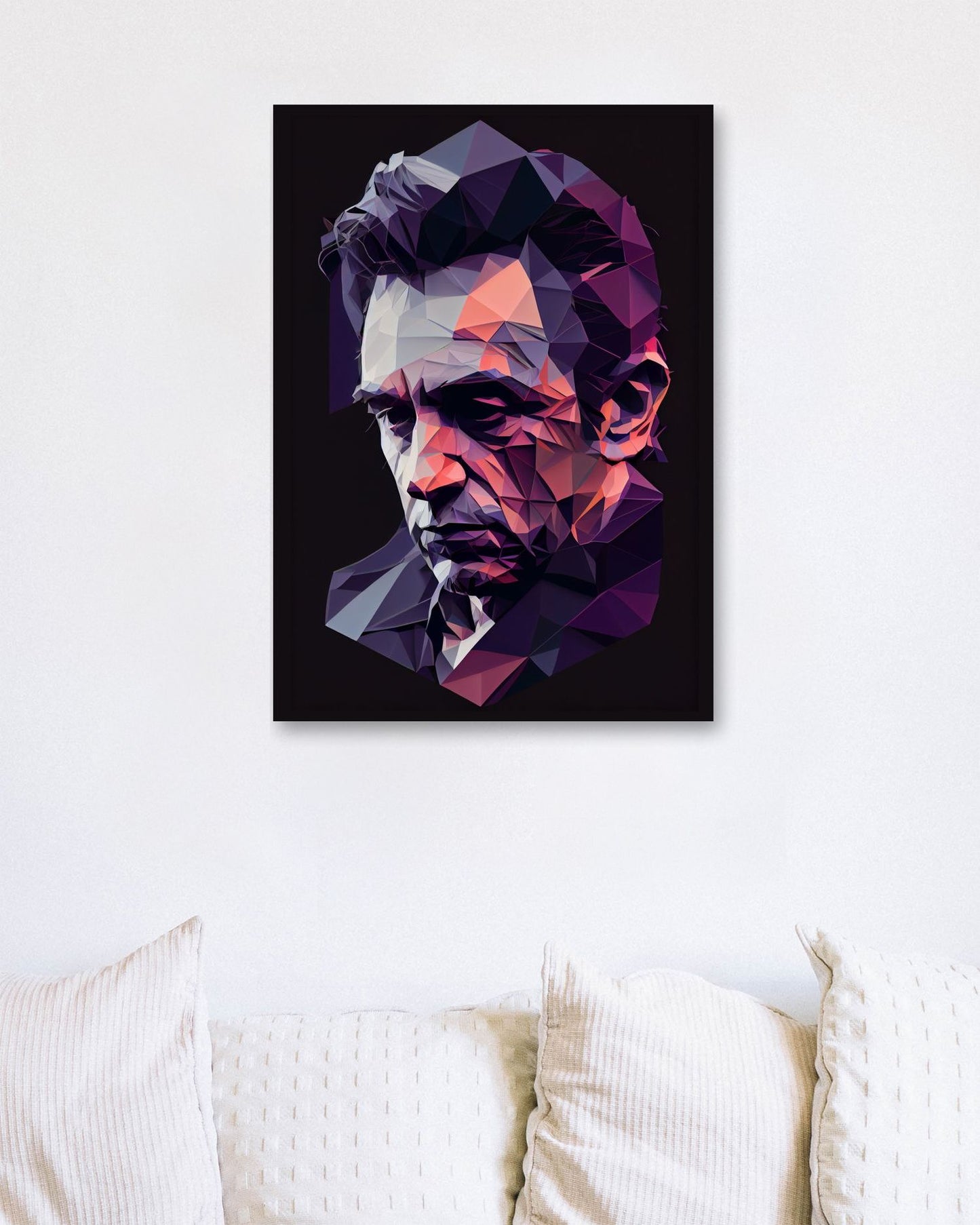 Johnny Cash Pop Art Low Poly - @WpapArtist