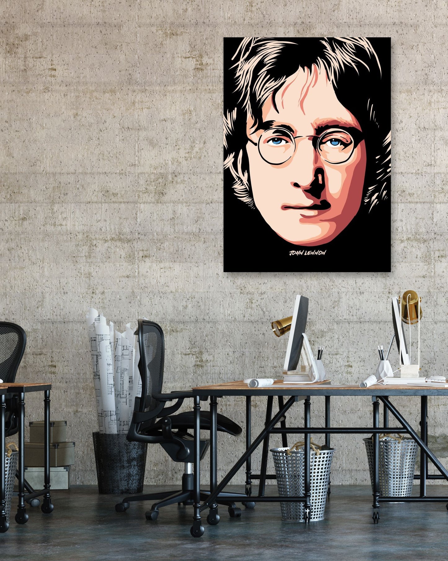 JOHN LENNON VECTOR ILLUSTRATION - @RAMRAMCLUB