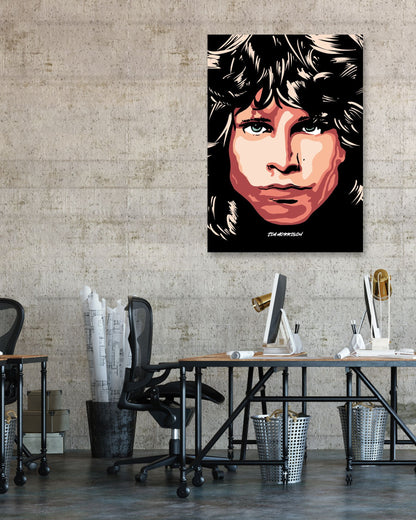 JIM MORRISON THE DOORS VECTOR - @RAMRAMCLUB