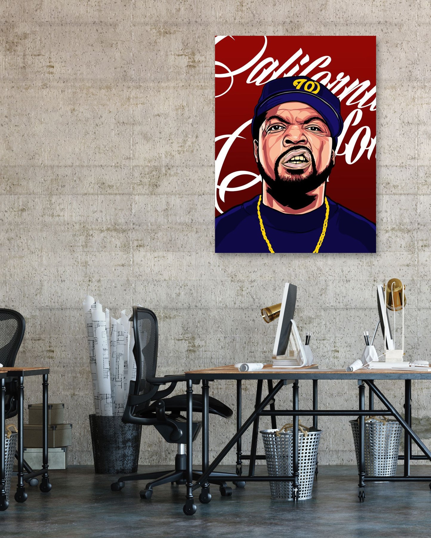 ICE CUBE HIPHOP RAPPER VECTOR - @RAMRAMCLUB