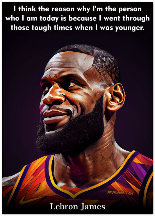 Lebron James Low Poly - @WpapArtist