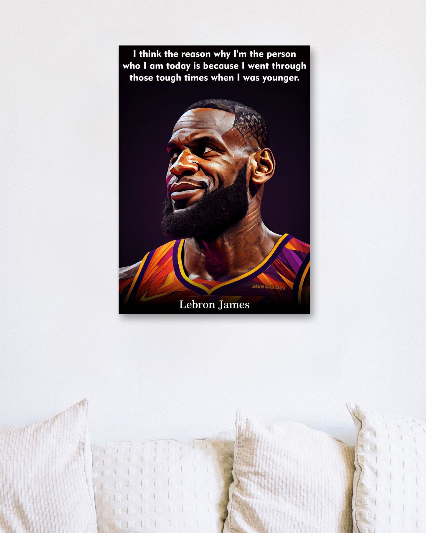 Lebron James Low Poly - @WpapArtist