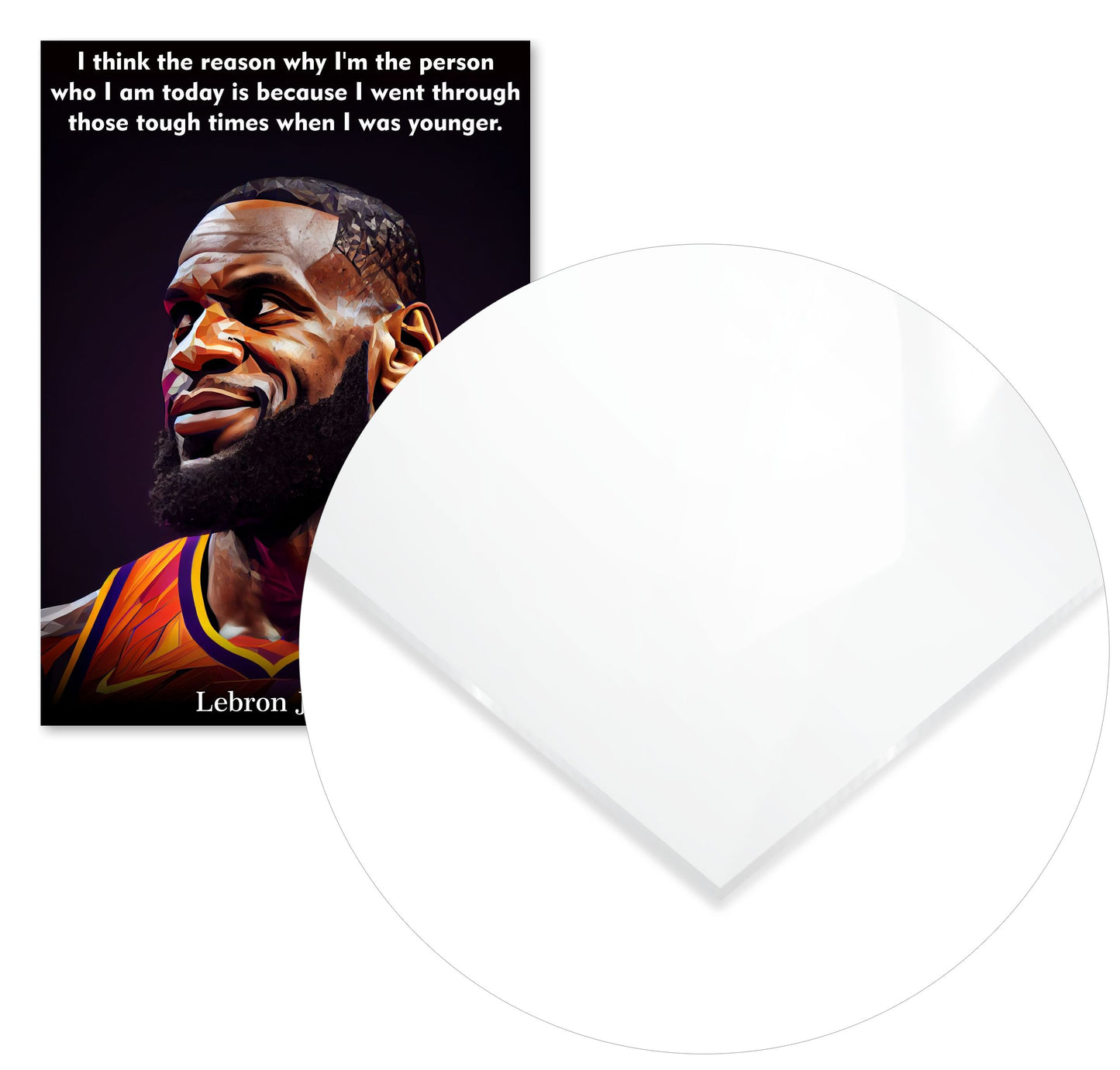 Lebron James Low Poly - @WpapArtist