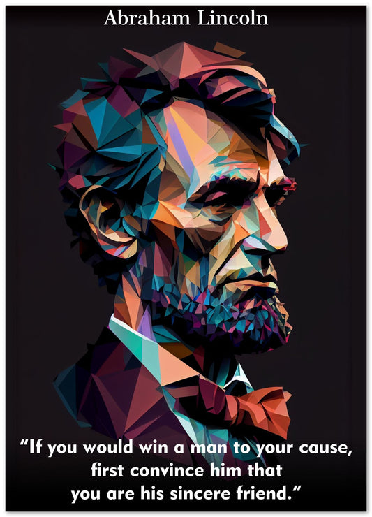 Abraham Lincoln Quotes Low Poly - @WpapArtist