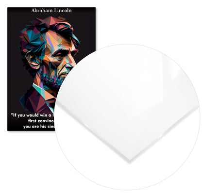 Abraham Lincoln Quotes Low Poly - @WpapArtist