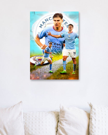 Julian Alvarez Manchester City - @ColorizeStudio