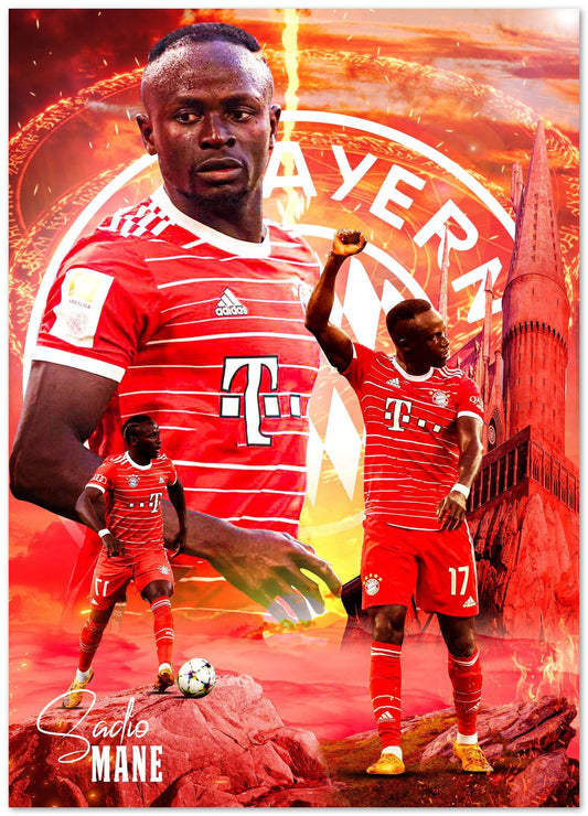 Sadio Mane Bayern Munchen - @ColorizeStudio