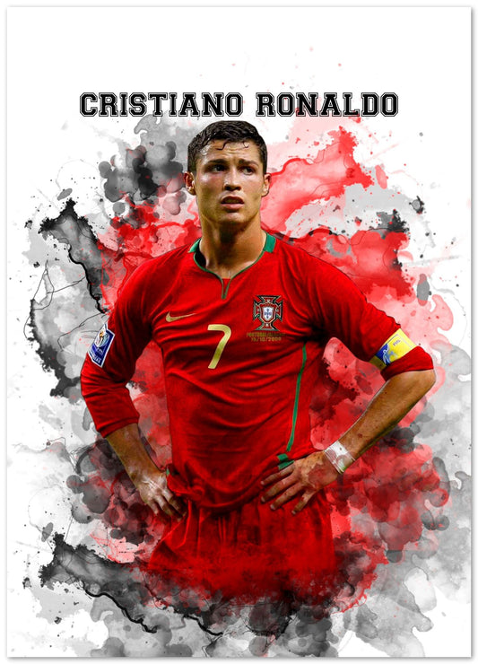 Cristiano Ronaldo Watercolor 3 - @JeffNugroho