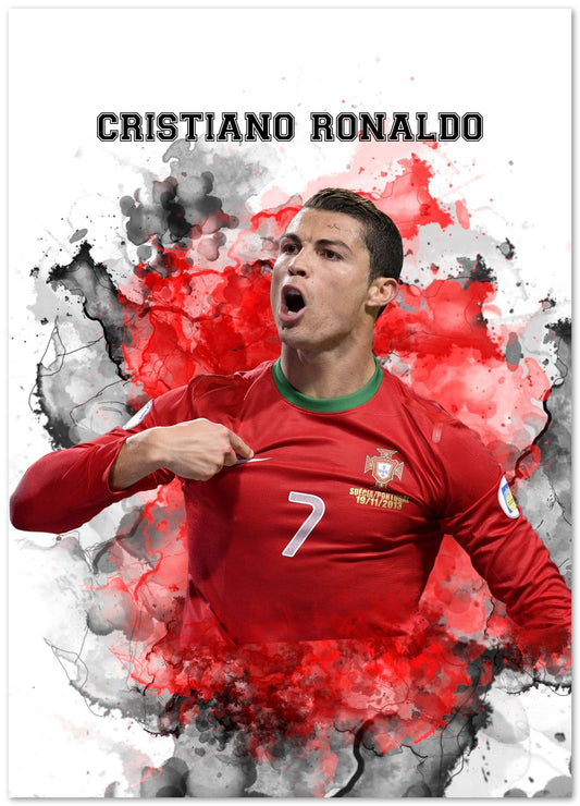 Cristiano Ronaldo Watercolor 4 - @JeffNugroho