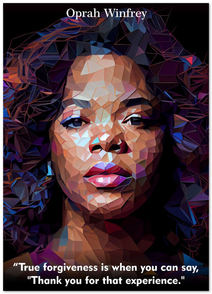 Oprah Winfrey Quotes Low Poly - @WpapArtist