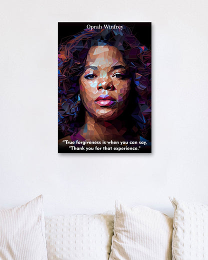 Oprah Winfrey Quotes Low Poly - @WpapArtist