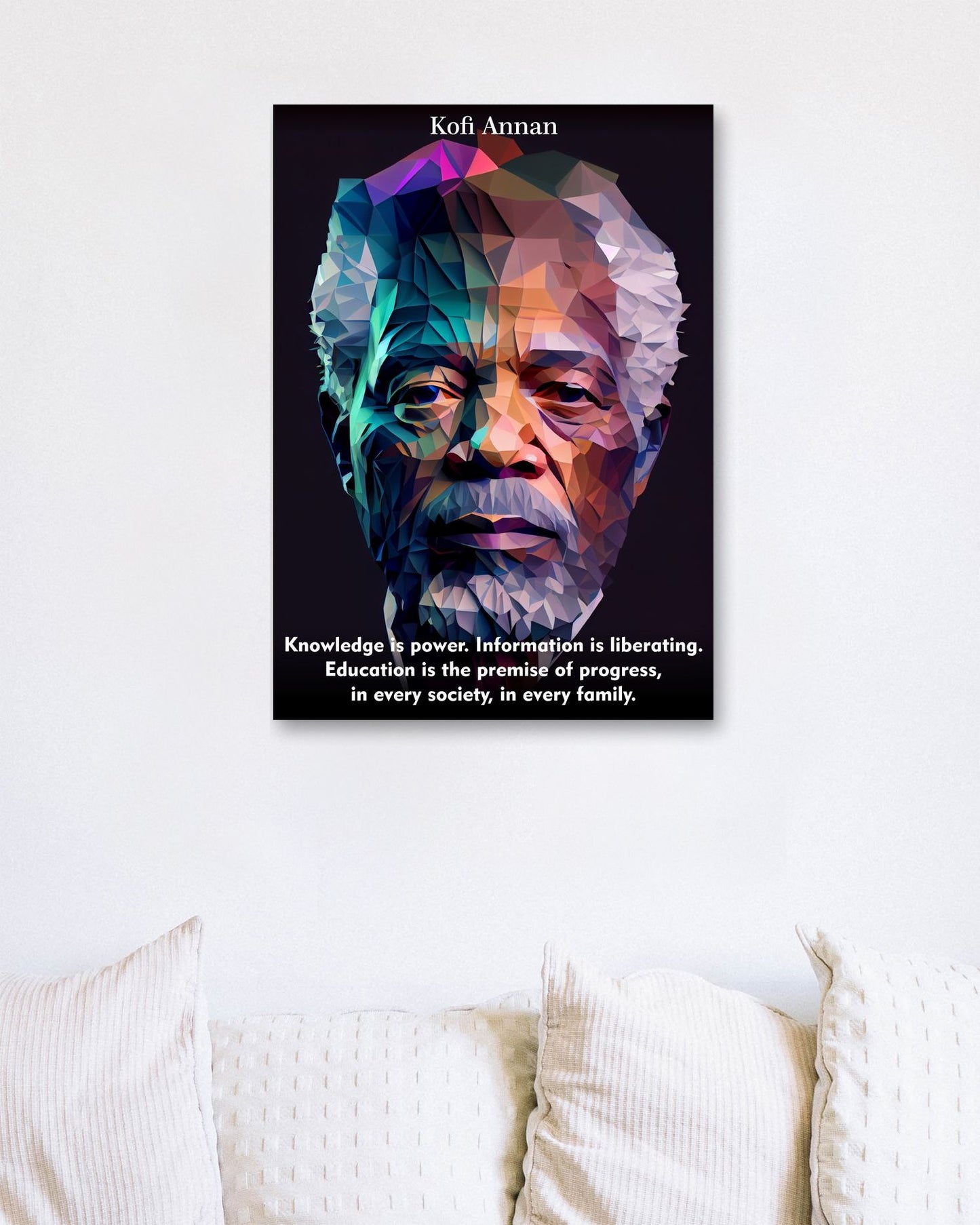 Kofi Annan Low Poly - @WpapArtist