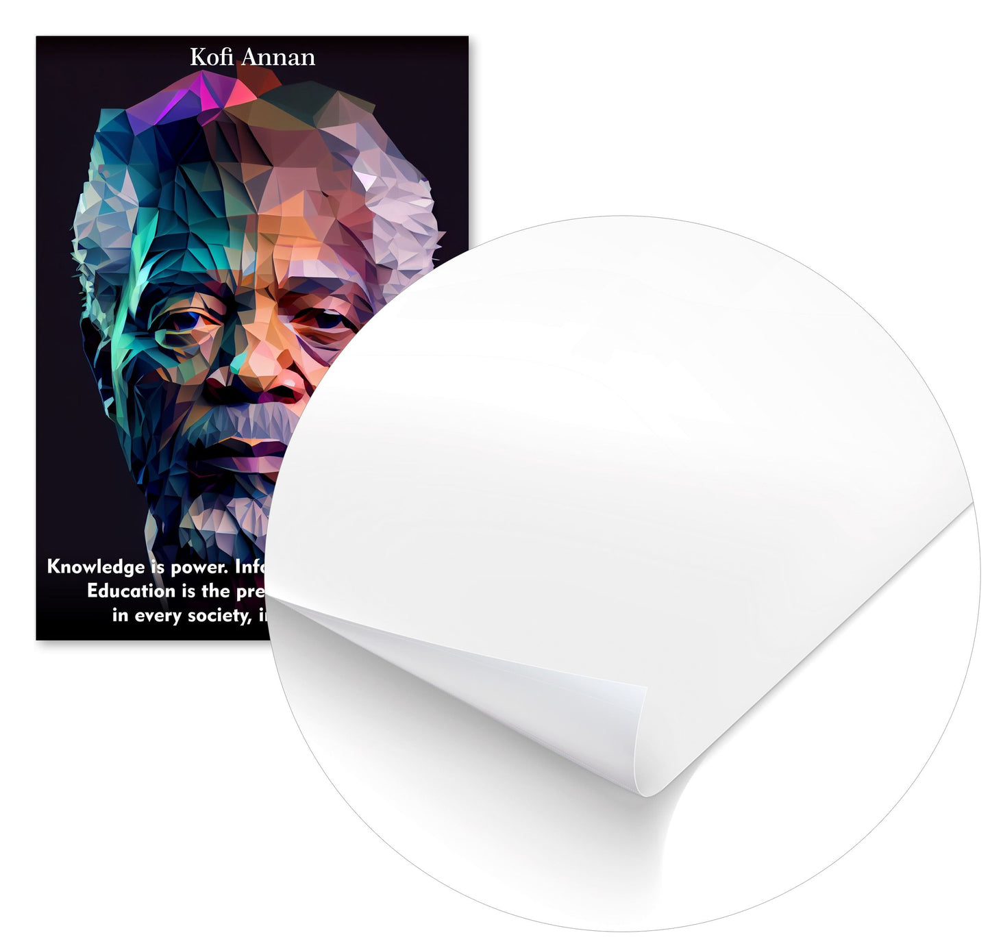 Kofi Annan Low Poly - @WpapArtist