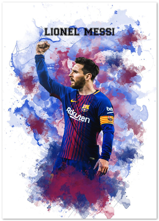 Lionel Messi Watercolor - @JeffNugroho