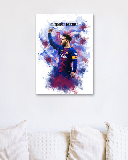 Lionel Messi Watercolor - @JeffNugroho