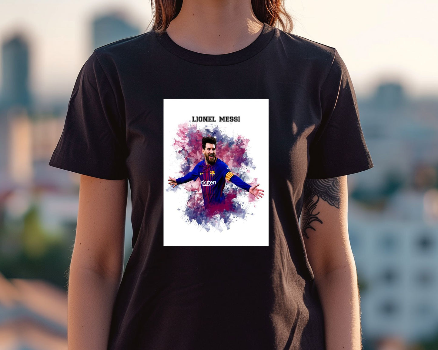 Lionel Messi Watercolor 1 - @JeffNugroho