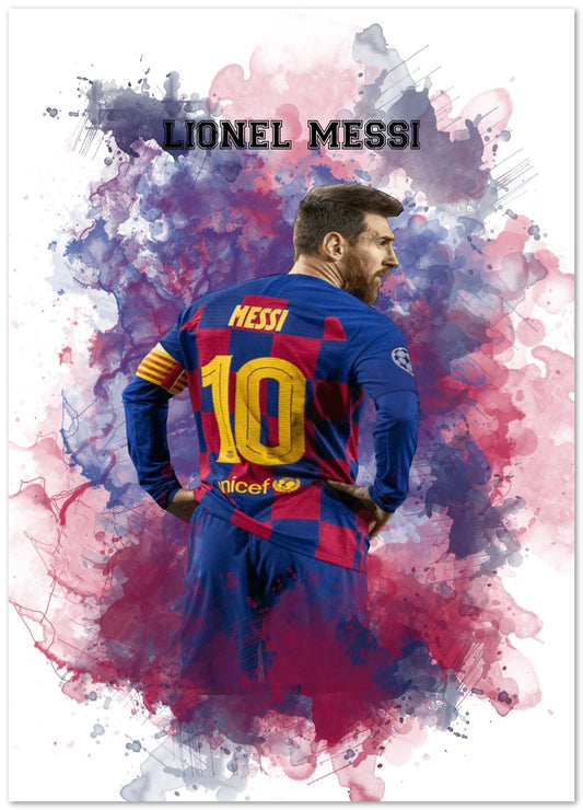 Lionel Messi Watercolor 2 - @JeffNugroho