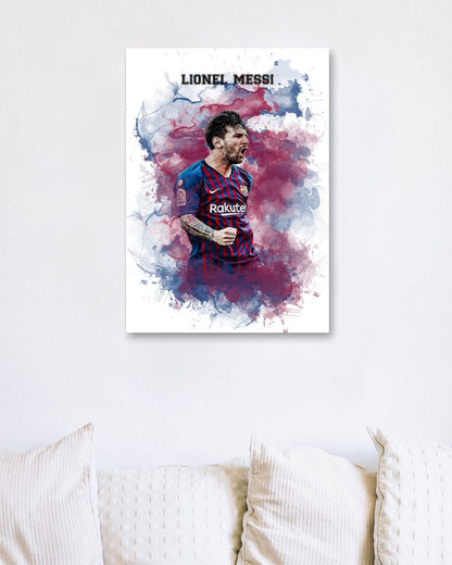 Lionel Messi Watercolor 3 - @JeffNugroho