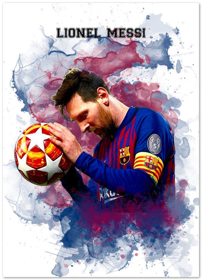 Lionel Messi Watercolor 4 - @JeffNugroho